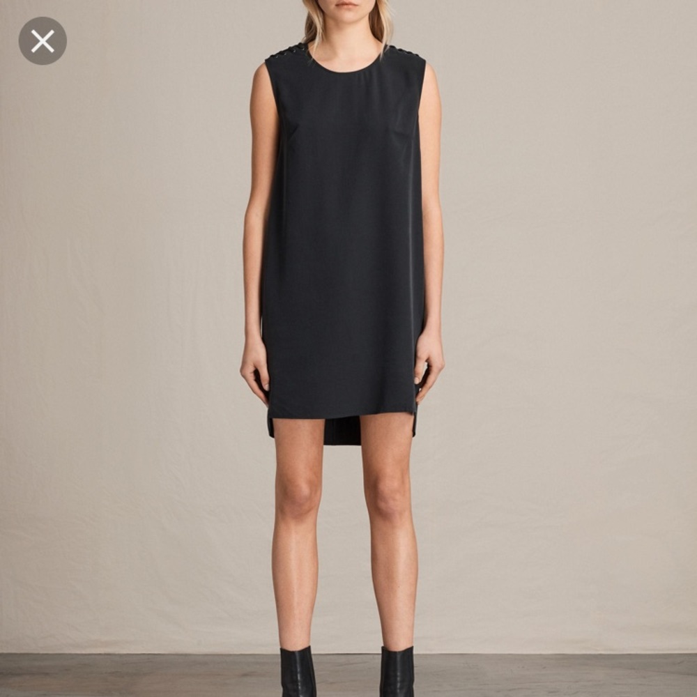 All Saints Black Kaili Laced Dress